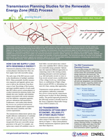 Transmission Planning Studies for the Renewable Energy Zone (REZ) Process