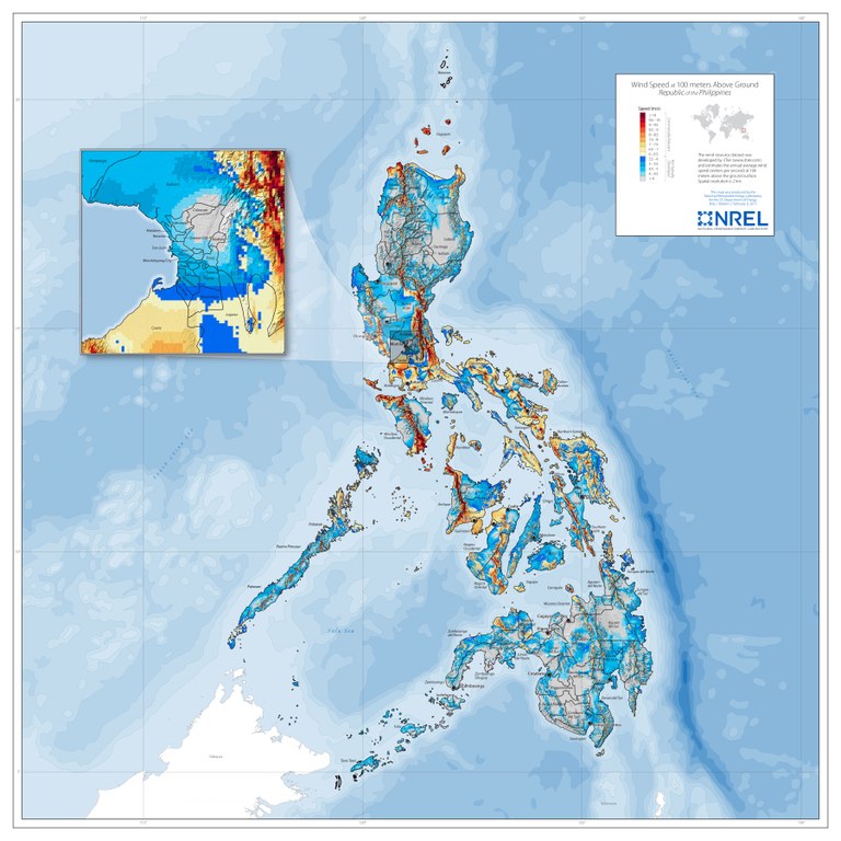 For wind resource maps and data section 